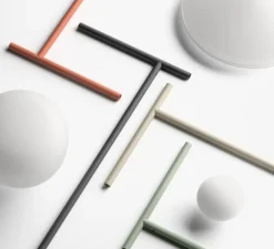 Applique murale déportée , Tempo 5758, graphite, LED, 2700K, 300lm, L116,5cm, H80cm - Vibia