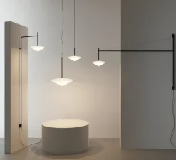 Applique murale déportée, Tempo 5760, graphite, LED, 2700K, 300lm, L120cm, H80cm - Vibia