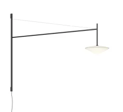Applique murale déportée, Tempo 5760, graphite, LED, 2700K, 300lm, L120cm, H80cm - Vibia