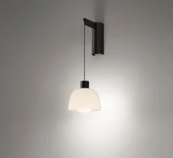 Applique murale, Drep A/01, blanc opal, LED, 2700K, 270 lm, L15,2cm, H39,8cm - Bover