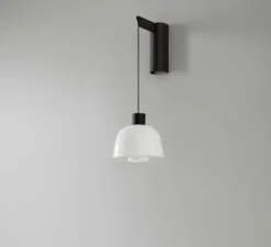 Applique murale, Drep A/01, blanc opal, LED, 2700K, 270 lm, L15,2cm, H39,8cm - Bover