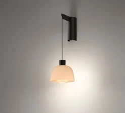 Applique murale, Drep A/01, nude opal, LED, 2700K, 270 lm, L15,2cm, H39,8cm - Bover