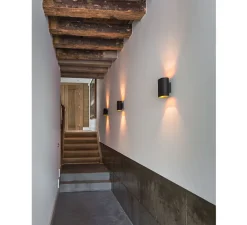 Applique murale, Duell, noir et or, LED, 2700K, 900lm, L15,2cm, H16cm - Modular