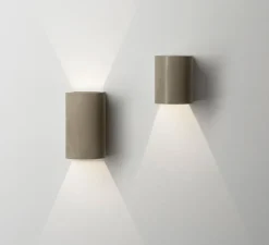 Applique murale, Dunbar 120 Led, béton mat, IP65, LED, 3000k, 60 lm, L9,4cm, H12cm - Astro