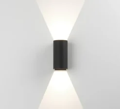 Applique murale, Dunbar 160, noir texturé, IP65, LED, 3000K, 134lm, L8cm, H16cm - Astro