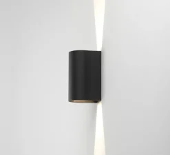 Applique murale, Dunbar 160, noir texturé, IP65, LED, 3000K, 134lm, L8cm, H16cm - Astro