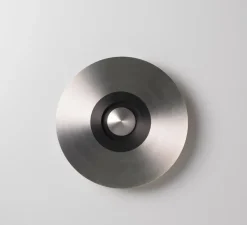 Applique murale, Earth Sober 330, nickel poli, graphite satiné, LED, Ø33cm, Hcm - CVL