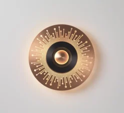 Applique murale, Earth Sun 330, cuivre satiné, graphite satiné, LED, 2700k, 1030 lm, Ø33cm, P5cm - CVL