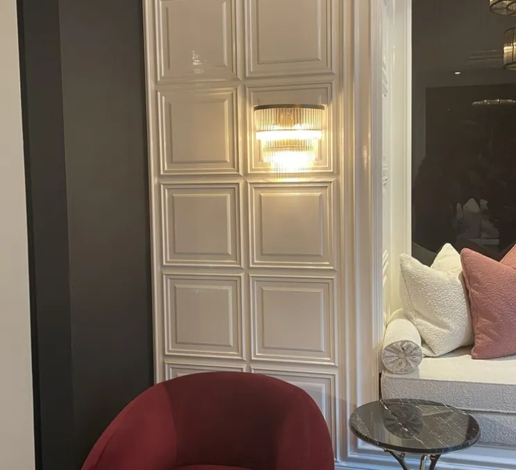 Applique murale, East, Laiton, transparent, L33cm, H32,5cm - Eichholtz