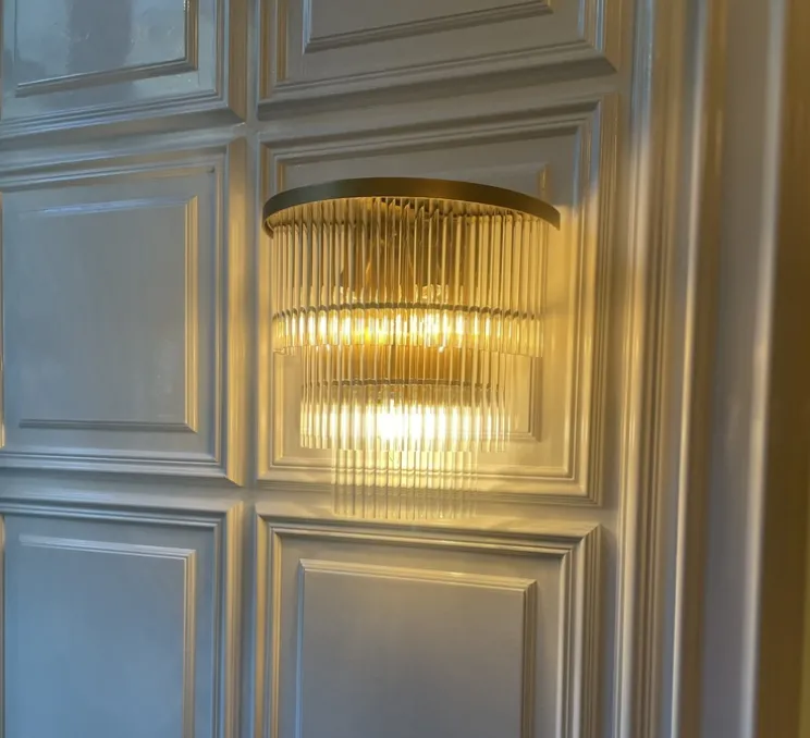 Applique murale, East, Laiton, transparent, L33cm, H32,5cm - Eichholtz