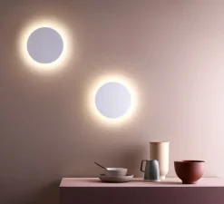 Applique murale, Eclipse Round 250 Led, plâtre, LED, 3000k, 446 lm, L25cm, H25cm - Astro
