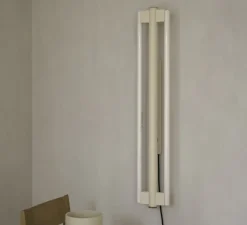 Applique murale, eiffel double 1000, crème, LED, L53,5cm, H100,8cm - Frama