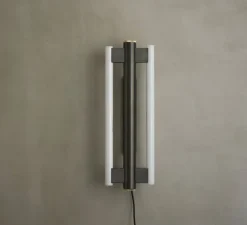 Applique murale, Eiffel, noir et blanc, dimmable, LED, L20cm, H50cm - FRAMA