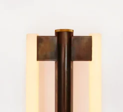 Applique murale, Eiffel, noir et blanc, dimmable, LED, L20cm, H100cm - FRAMA