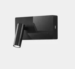 Applique murale, E-lamp mini, noir, LED, 2700k, 137 lm, L18cm, P12cm - LEDs C4