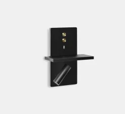 Applique murale, E-lamp, noir, or, LED, 2700k, 451 lm, L19cm, P25,1cm - LEDs C4