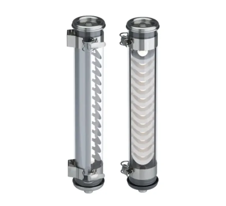 Applique murale, Elgar Push, acier et argent, IP67, LED, dim, 2700K, 275 lm, L45cm, Ø7cm - Sammode