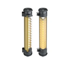 Applique murale, Elgar Push, coal et or, IP67, LED, dim, 2700K, 275 lm, L70cm, H7cm - Sammode