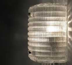 Applique murale, Elix, laiton antique, verre , L20cm, H22cm - Eichholtz