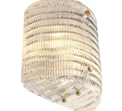 Applique murale, Elix, laiton antique, verre , L20cm, H22cm - Eichholtz