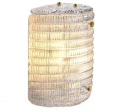 Applique murale, Elix, laiton antique, verre , L20cm, H22cm - Eichholtz