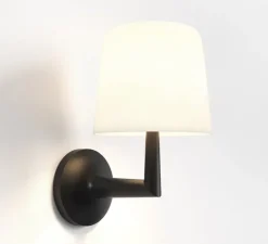 Applique murale, Ella Wall, noir mat, L16cm, H27,3cm - Astro