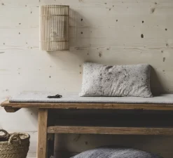 Applique murale, Elly A, bambou naturel, Ø20cm, H31cm - Ay Illuminate