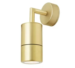 Applique murale, Ennis, Laiton satiné, IP44, L6,5cm, H21cm - Mullan Lighting