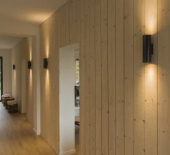 Applique murale, Enola B, noir, Ø6,8cm, H22cm - Slv