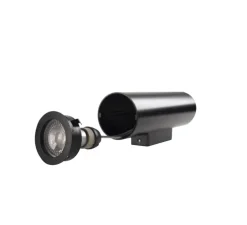 Applique murale, Enola B, noir, Ø6,8cm, H22cm - Slv