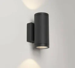 Applique murale, Enola M, noir, IP65, LED, dim, 3000-4000K, 1900 lm, L10cm, H23cm - SLV