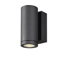Applique murale, Enola round S, noir, IP65, LED, dim, 3000-4000K, 500 lm, L6,8cm, H16 cm - SLV