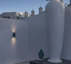 Applique murale, Enola S, noir, IP65, LED, dim, 3000-4000K, 700 lm, L6,8cm, H18cm - SLV