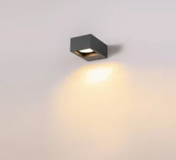 Applique murale, Eskina Frame, anthracite, IP65, LED, dim, 3000-4000K, 1200 lm, L11,5cm, H7,3cm - SLV