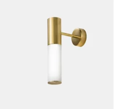 Applique murale, Etoile 03, laiton naturel et blanc, L27,9cm, H17,2cm - Il Fanale