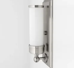 Applique murale, Everett, nickel poli, IP44,L12,1cm, H36,2cm - Hudson Valley