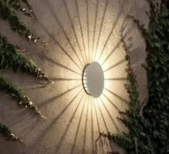 Applique murale extérieure, Meridiano, blanc, IP64,LED, 2700K, 1041lm, L26cm, H26cm - Vibia