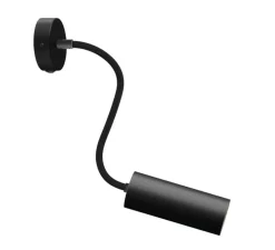Applique murale, Fermaluce Flex, Tub-E14, noir mat, L8,3cm, H8,3cm - Creative Cables