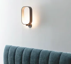 Applique murale, Filipa 555.41, noir, marron, IP40, L28cm, H49cm - Tooy