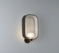 Applique murale, Filipa 555.41, noir, gris, IP40, L28cm, H49cm - Tooy