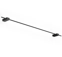 Applique murale, Finlin 3.0, noir, LED, 2700K, 700lm, L123,7cm, H2,6cm - Wever & Ducré