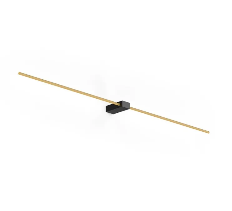 Applique murale, Finlin 2.0, noir et or, LED, 2700K, 700lm, L104,5cm, H2,6cm - Wever & Ducré