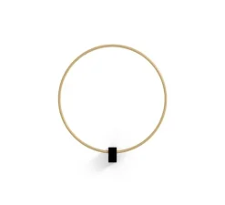 Applique murale, Finlin round 1.0, noir mat et champagne, LED, dim, 3000K, 1280 lm, L40cm, H5,2cm - Wever&Ducré