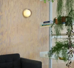 Applique murale, Firth, transparent, blanc, IP65, Ø7,8cm, H15cm - Tala