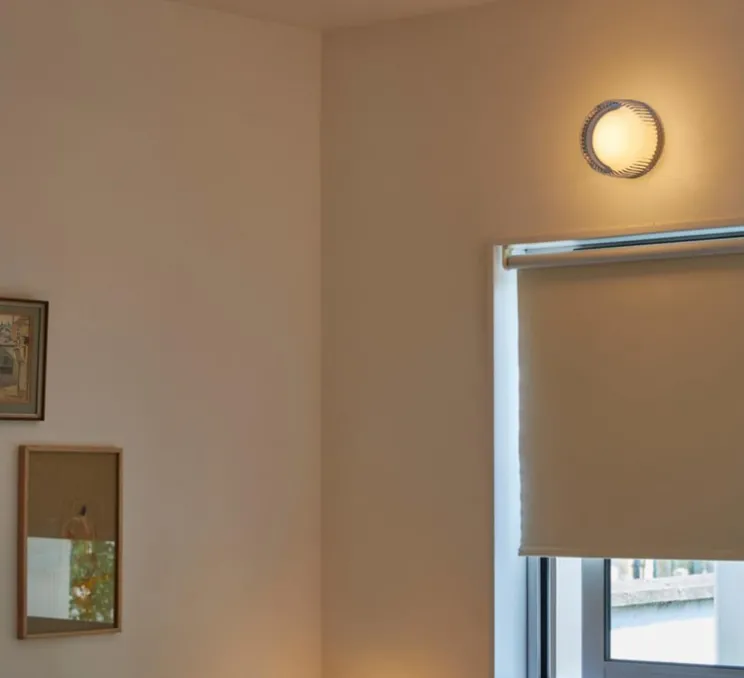 Applique murale, Firth, transparent, blanc, IP65, Ø7,8cm, H15cm - Tala