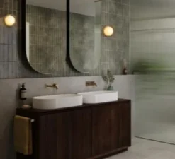 Applique murale, Firth, transparent, blanc, IP65, Ø7,8cm, H15cm - Tala