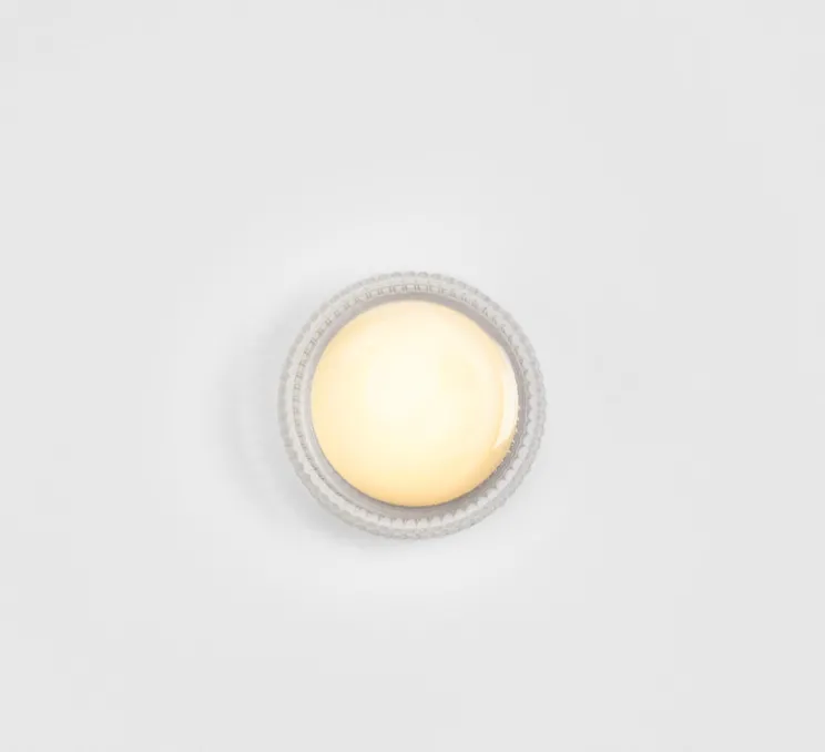 Applique murale, Firth, transparent, blanc, IP65, Ø7,8cm, H15cm - Tala