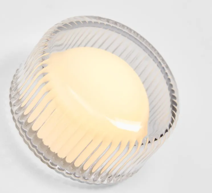 Applique murale, Firth, transparent, blanc, IP65, Ø7,8cm, H15cm - Tala