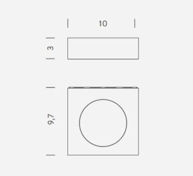 Applique murale, Fix up and down, blanc, LED, 2700k, 2x380lm, dimmable, Ø9cm, H3cm - Nemo lighting