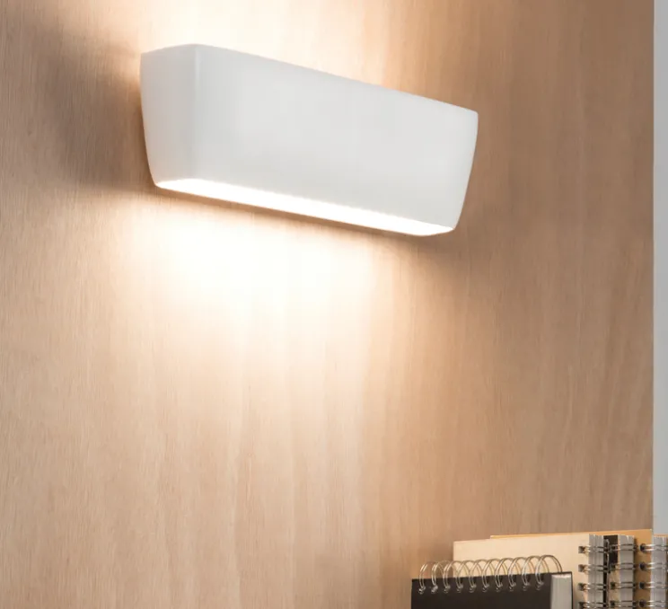 Applique murale, Flaca, blanc, LED, 3000K, 2000lm+1000lm, L28cm, H8cm - Nemo Lighting